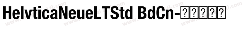 HelvticaNeueLTStd BdCn字体转换